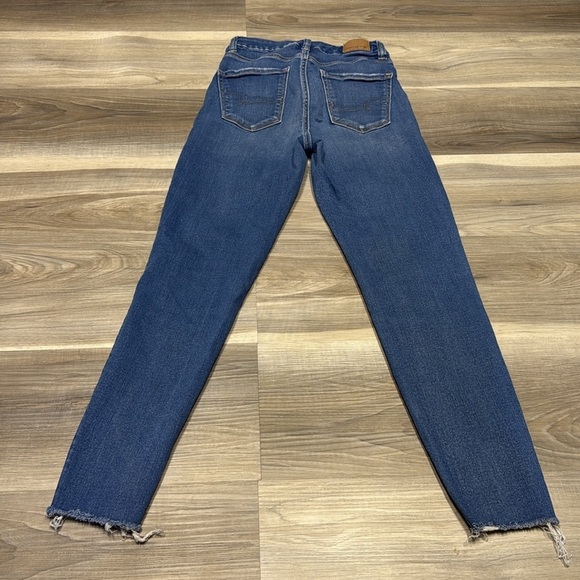 🏁 American Eagle Outfitters Curvy Hi-Rise Jegging - Blue size 0 - Picture 9 of 11